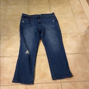 Brand new high-rise straight jeans